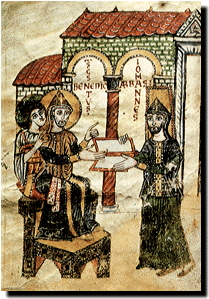 San Benedetto e l'abate Giovanni, Montecassino